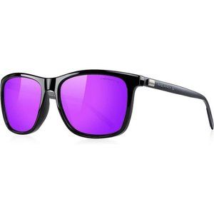 Unisex Polarized Aluminum Sunglasses Vintage Sun Glasses For Men/Women Purple